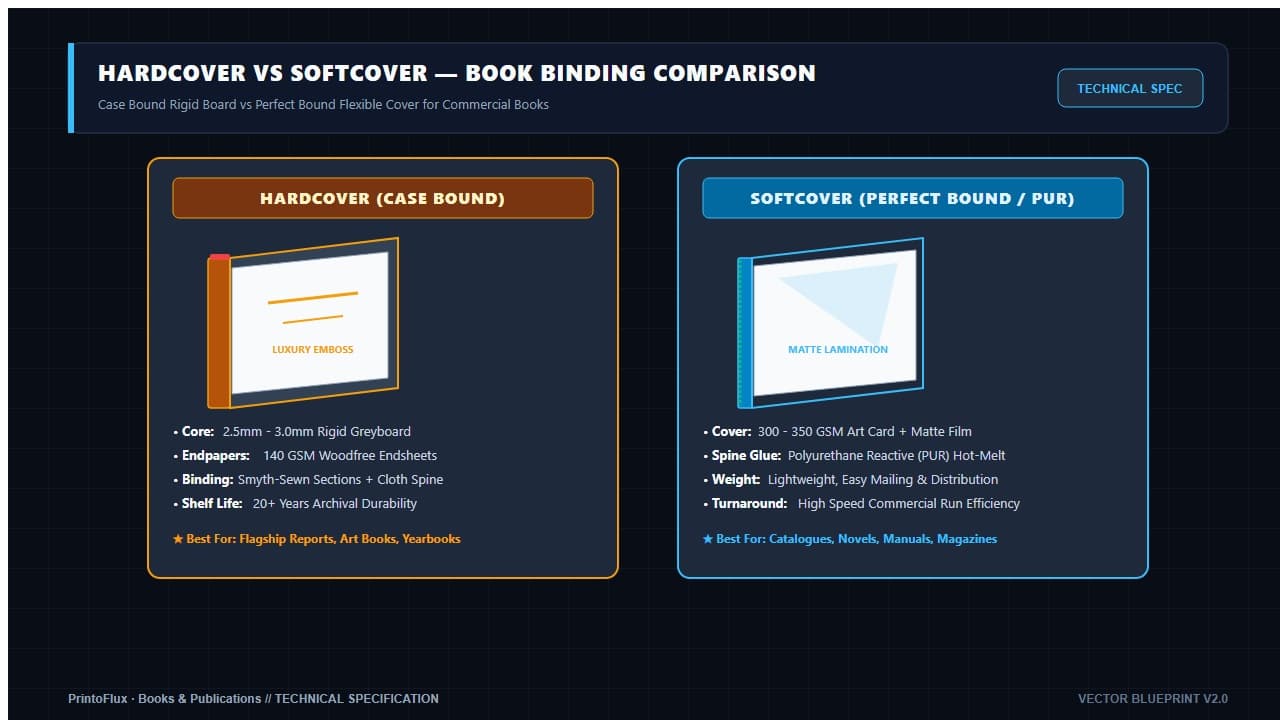 Hardcover vs Softcover Books: Choosing the Right Binding for Your Project