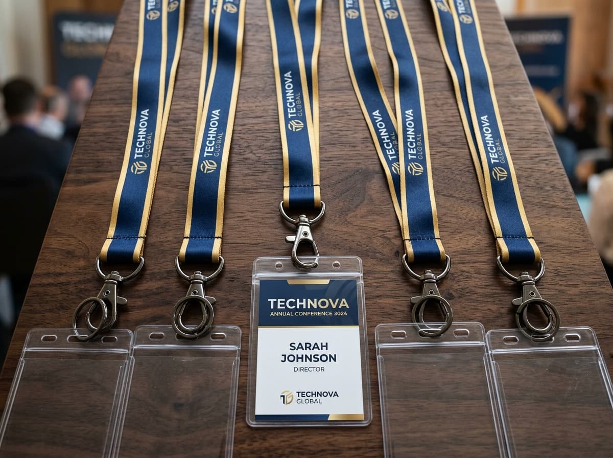 Branded Satin Lanyards & Badges